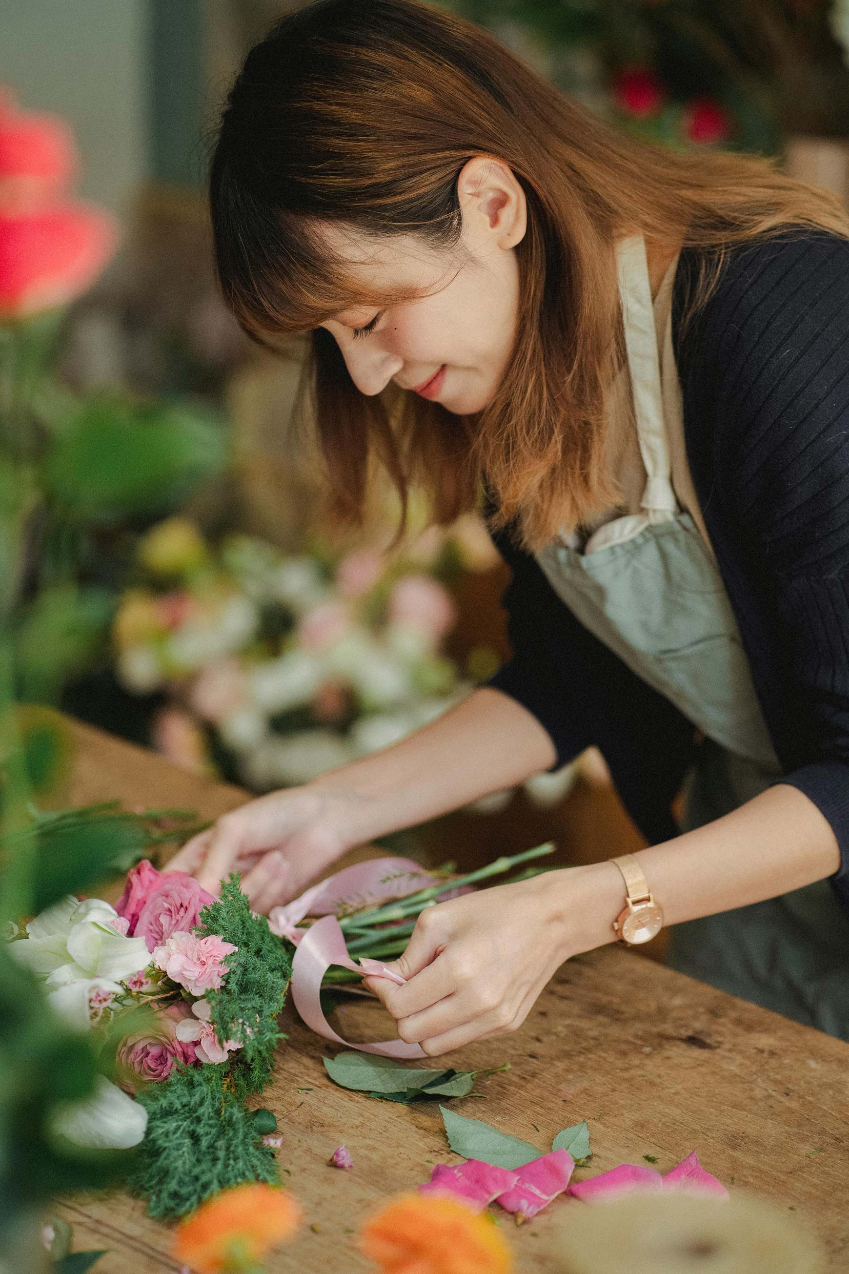 Flower arranging